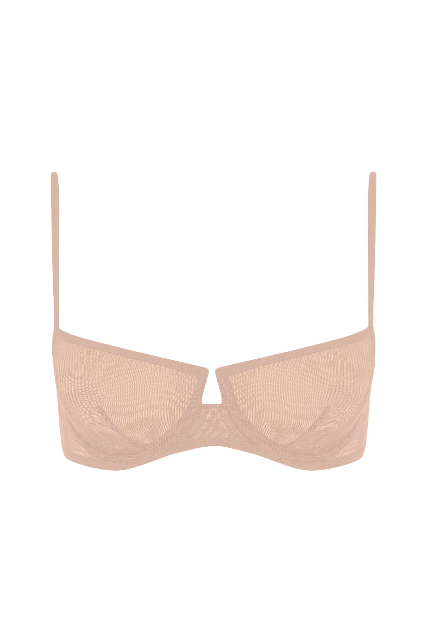 Nude Tulle Bra