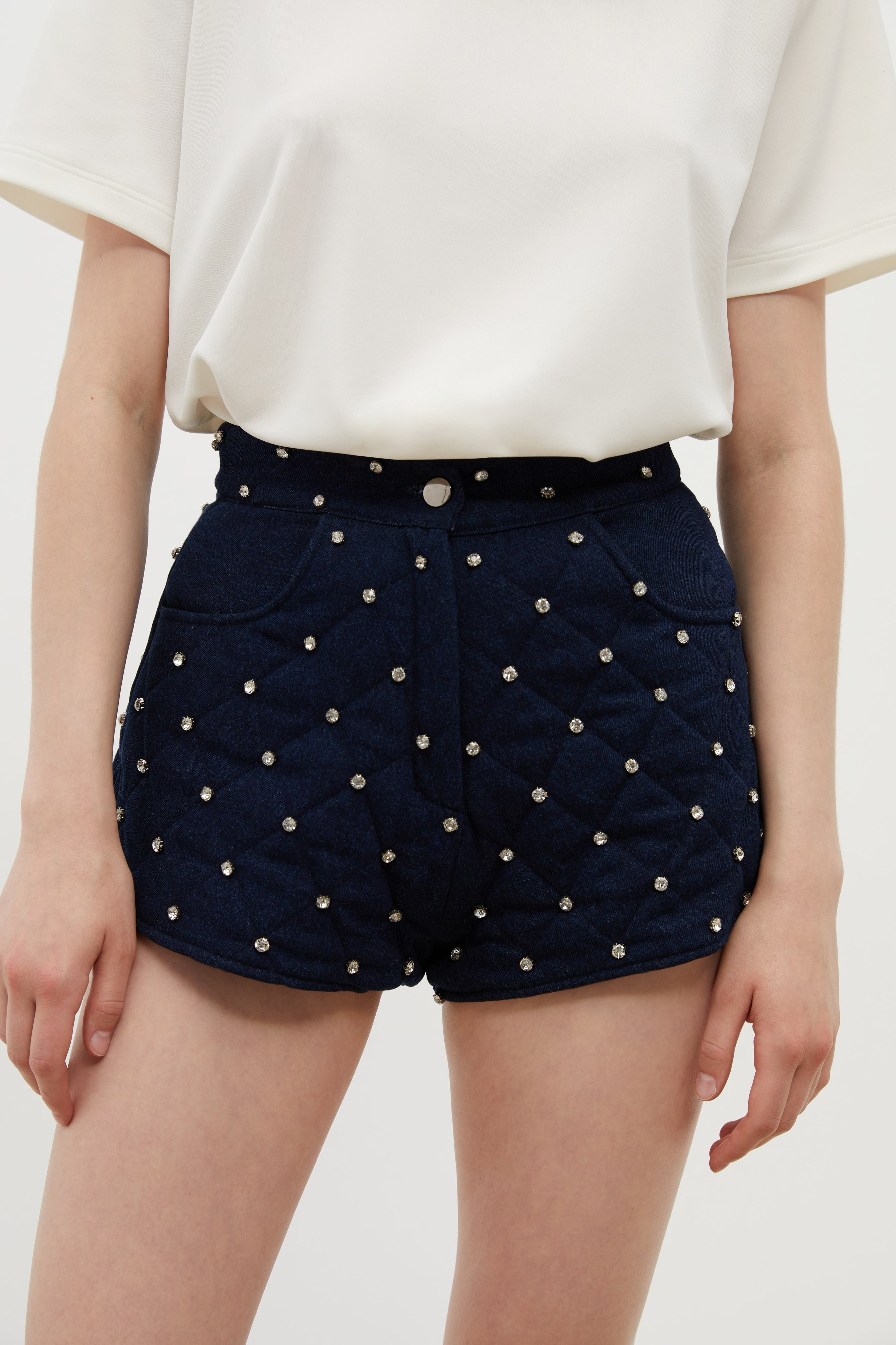 Jewelled Jean Shorts